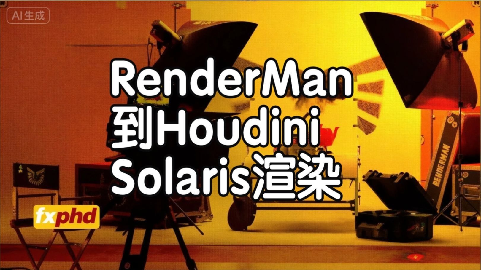 【国语】RenderMan渲染器到Houdini的Solaris渲染设置 专业工作流